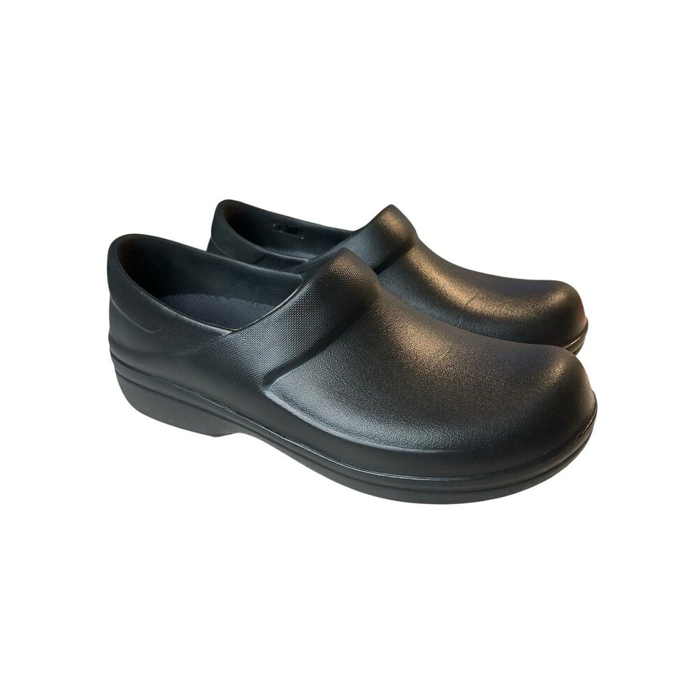Crocs Neria Pro II Work Clogs Women's Size 11 Dual Comfort Black Slip On Shoes
